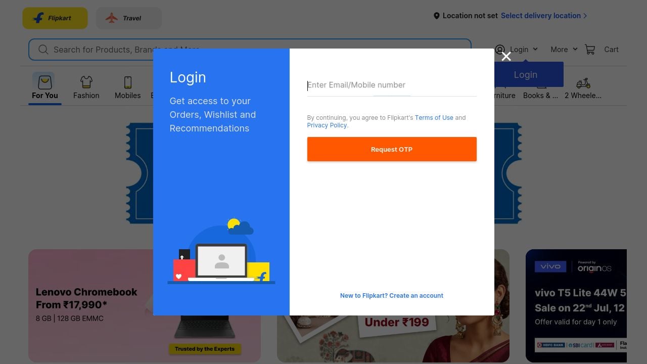 Screenshot of Flipkart.com