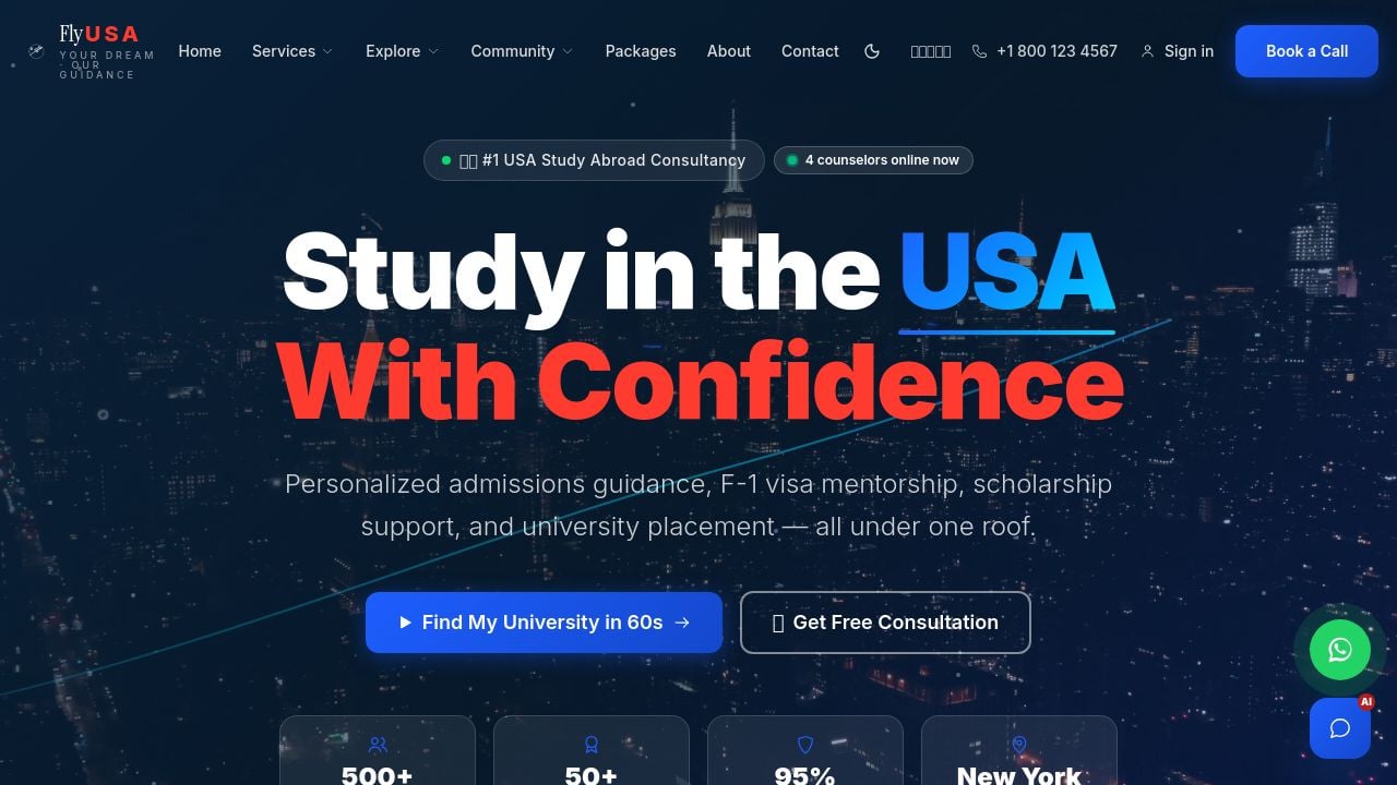 Screenshot of Flyusa.live