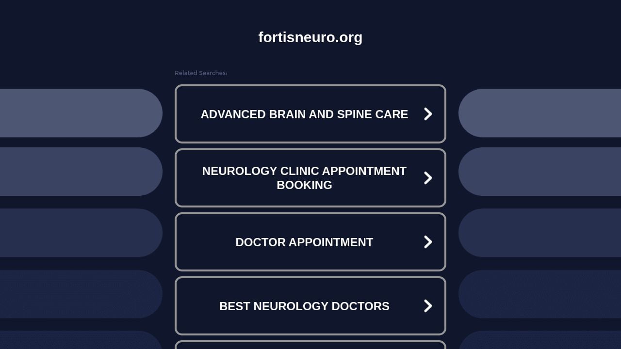 Screenshot of Fortisneuro.org
