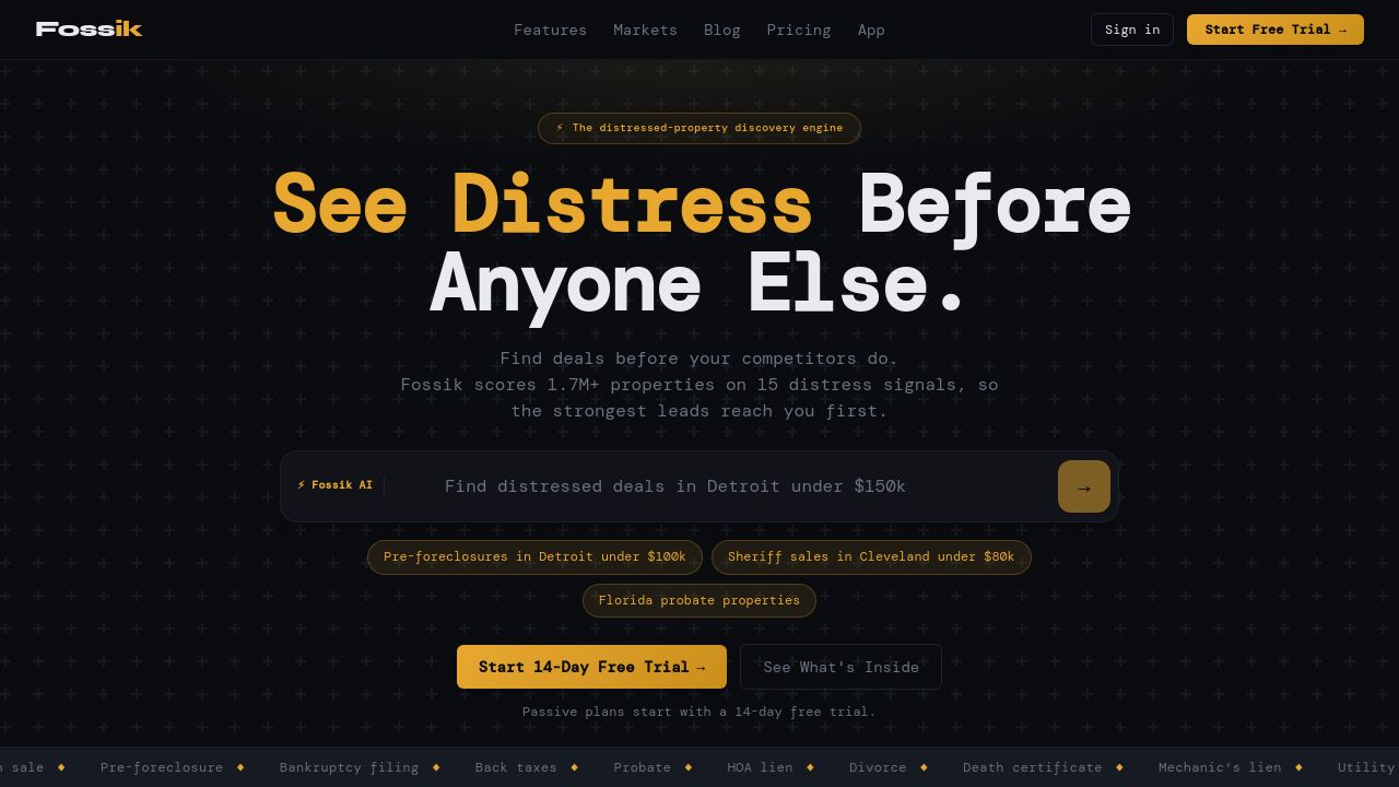 Screenshot of Fossik.ai