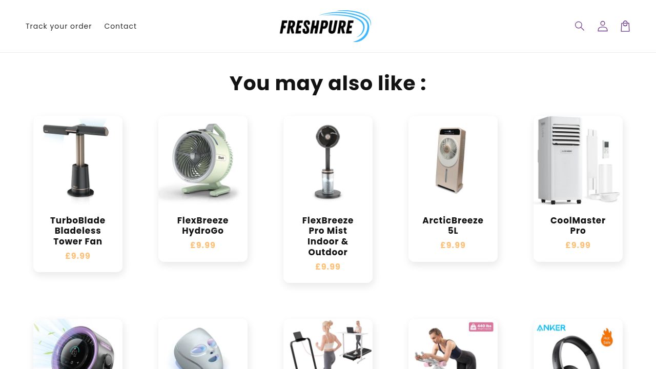 Screenshot of Freshpure.co