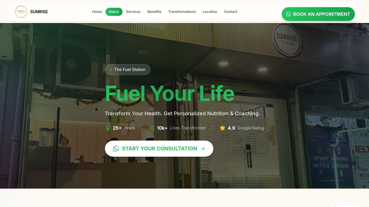 Screenshot of Fuelyourhealth.in