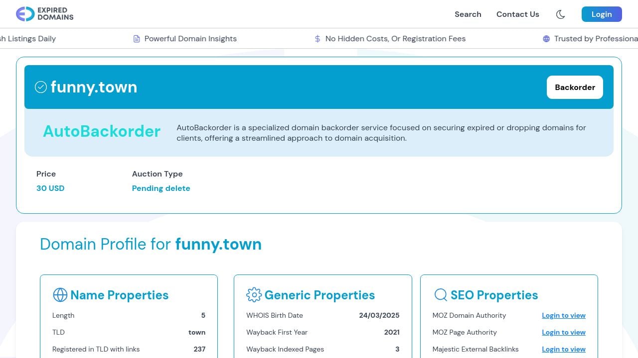 Screenshot of Funny.town