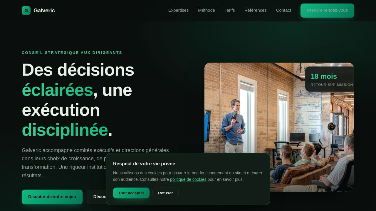 Screenshot of Galveric.digital
