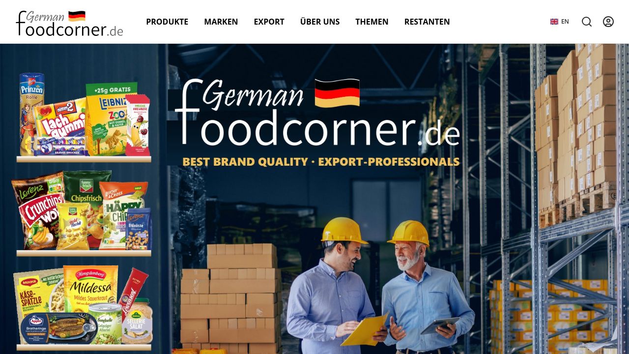 Screenshot of Germanfoodcorner.de