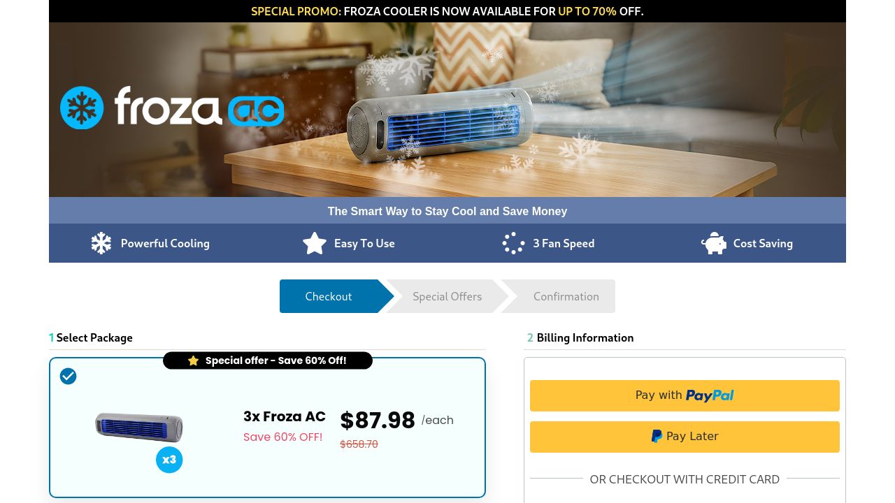 Screenshot of Get-froza.com