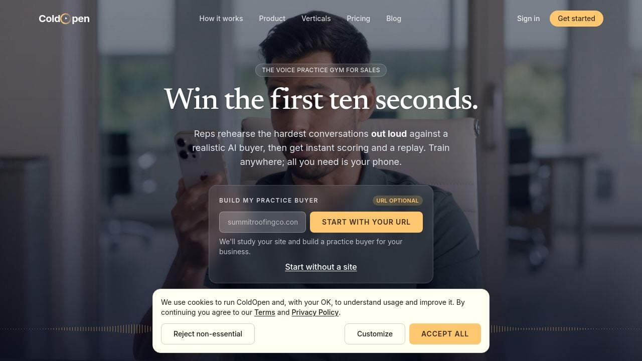Screenshot of Getcoldopen.com