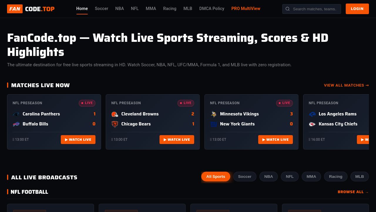 Screenshot of Getfoot.live