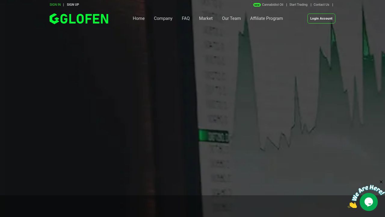 Screenshot of Glofen.com