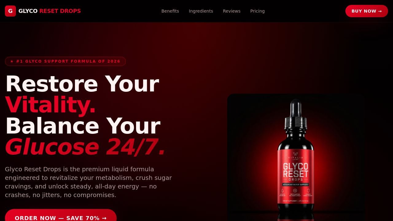 Screenshot of Glycoresetdrops.com