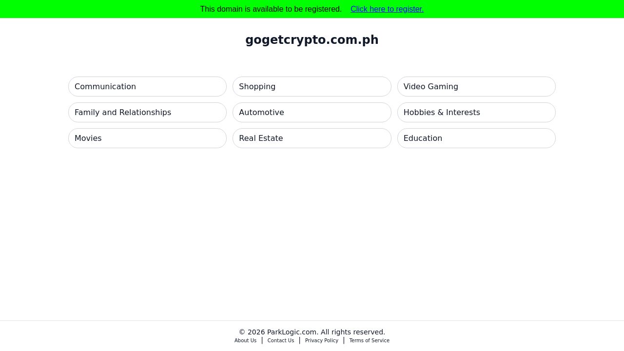Screenshot of Gogetcrypto.com.ph