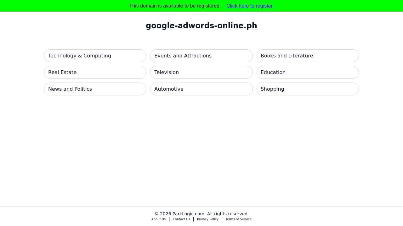 Screenshot of Google-adwords-online.ph