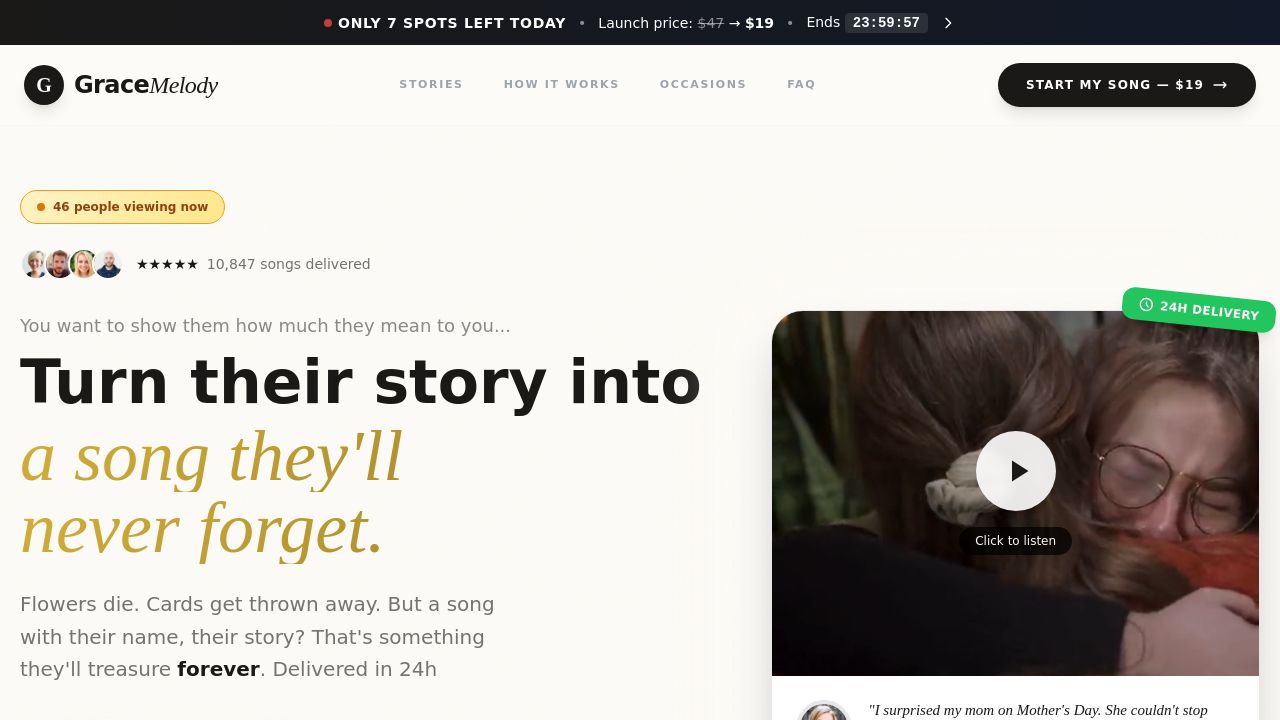 Screenshot of Grace-melody.com