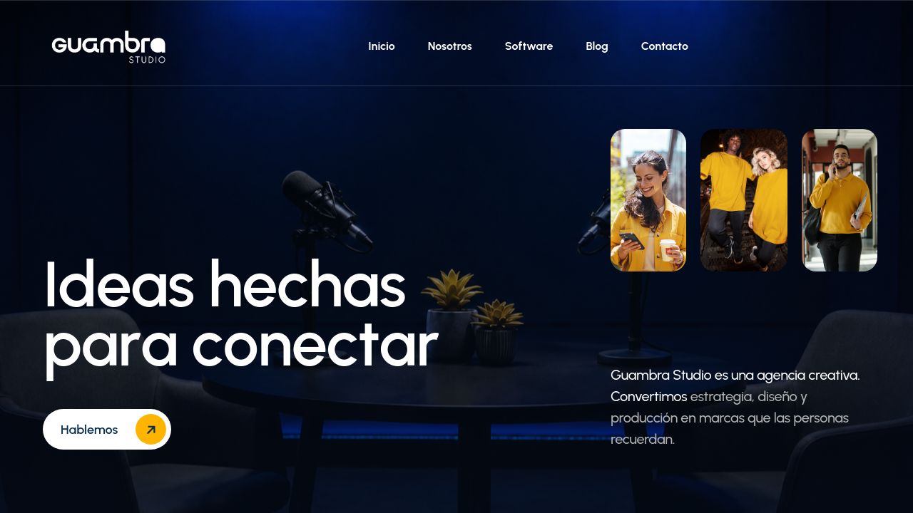 Screenshot of Guambrastudio.com