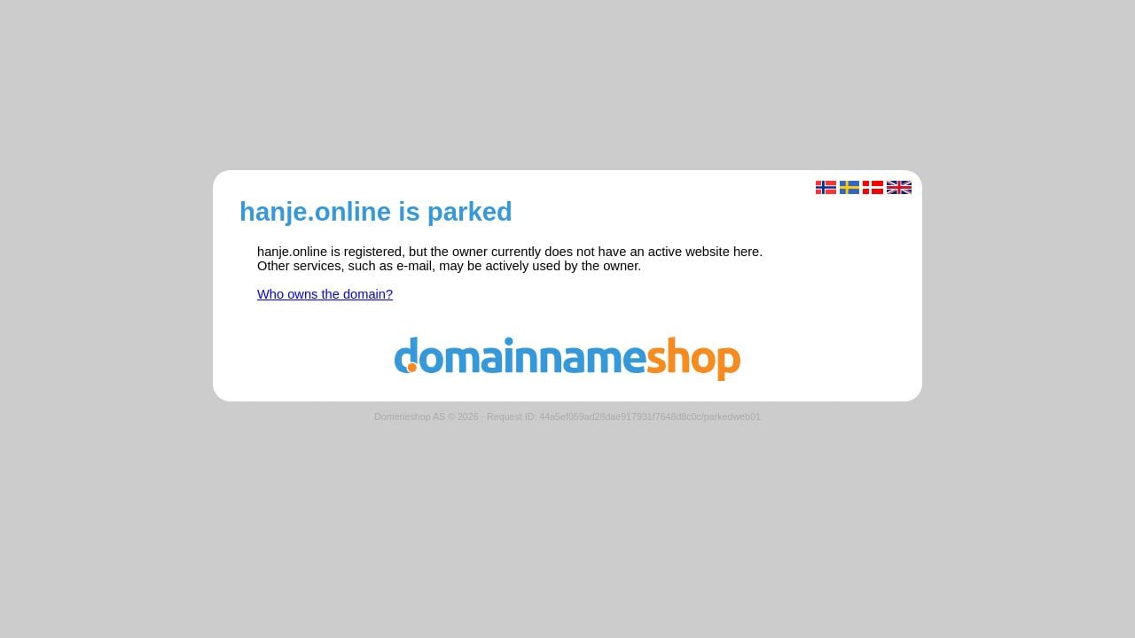 Screenshot of Hanje.online