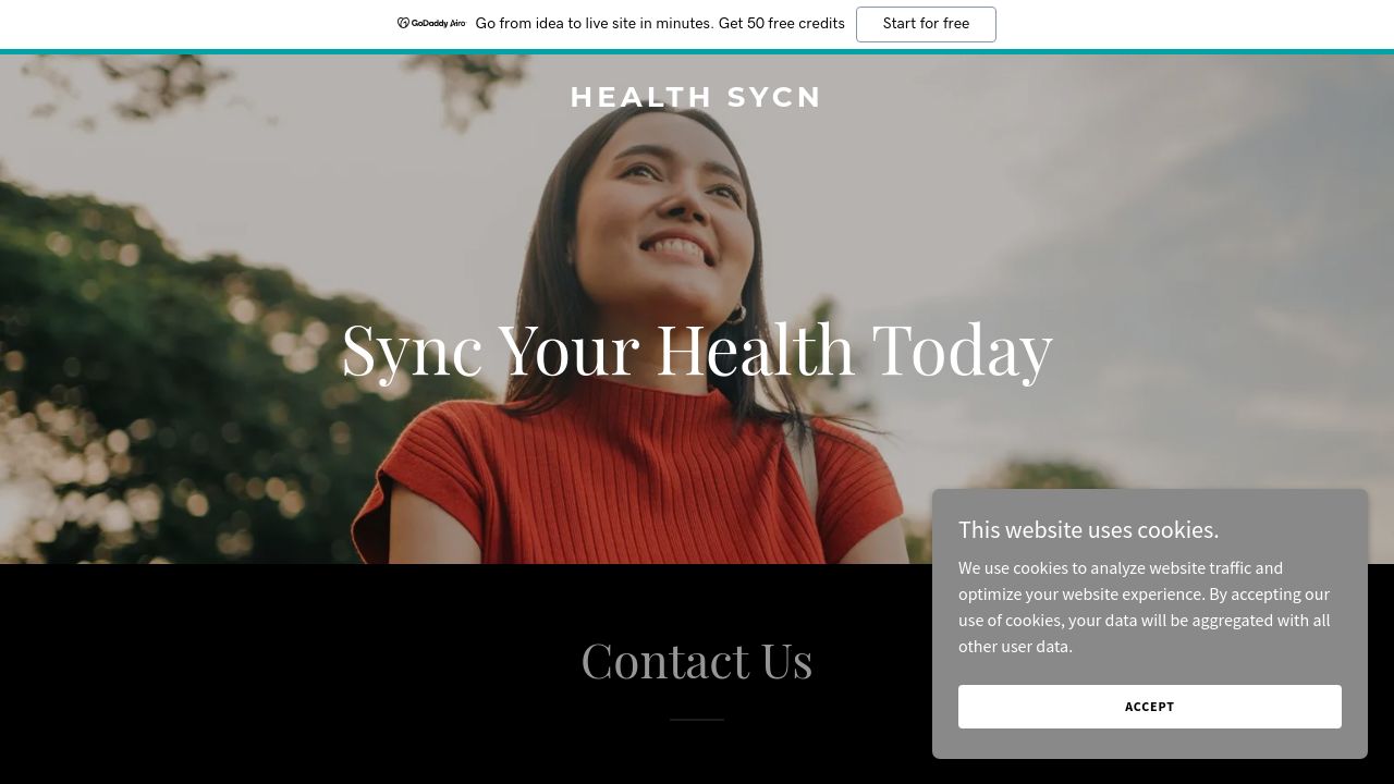 Screenshot of Healthsycn.com