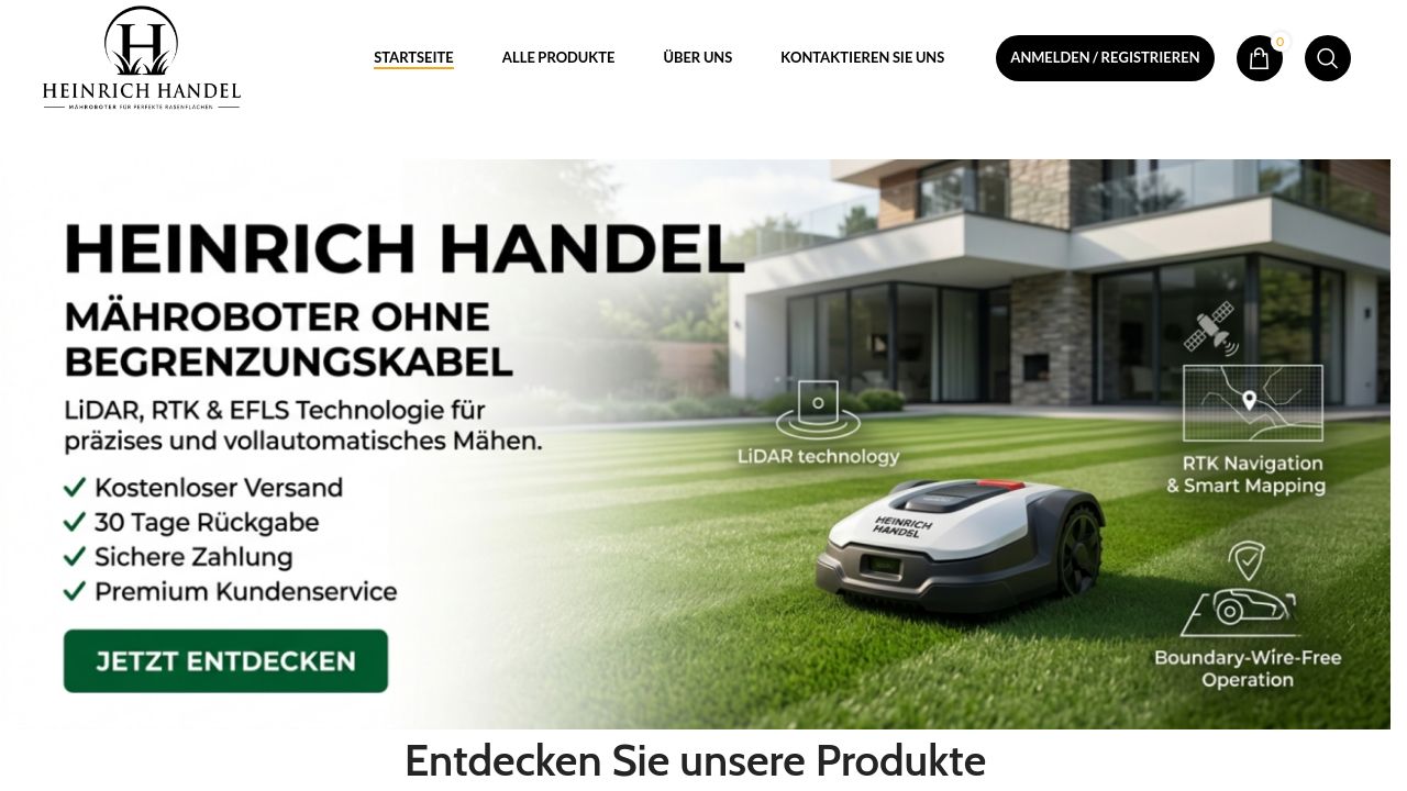 Screenshot of Heinrich-handel.com