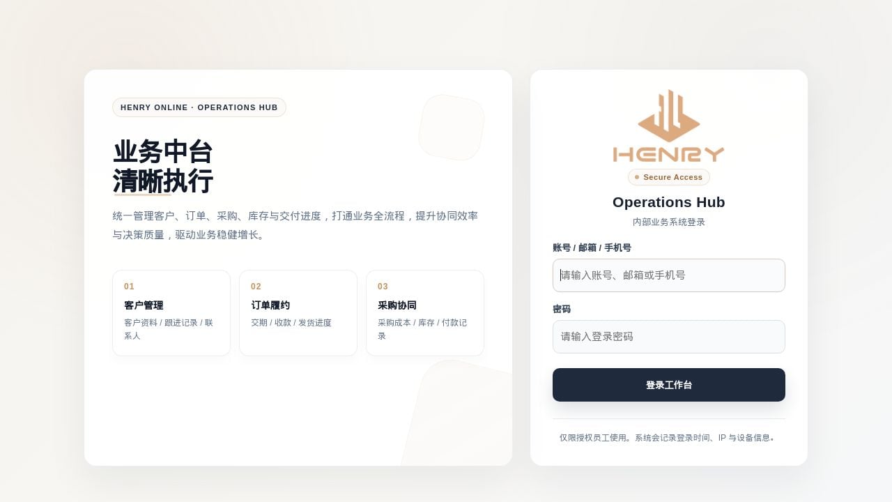 Screenshot of Henryonline.cn