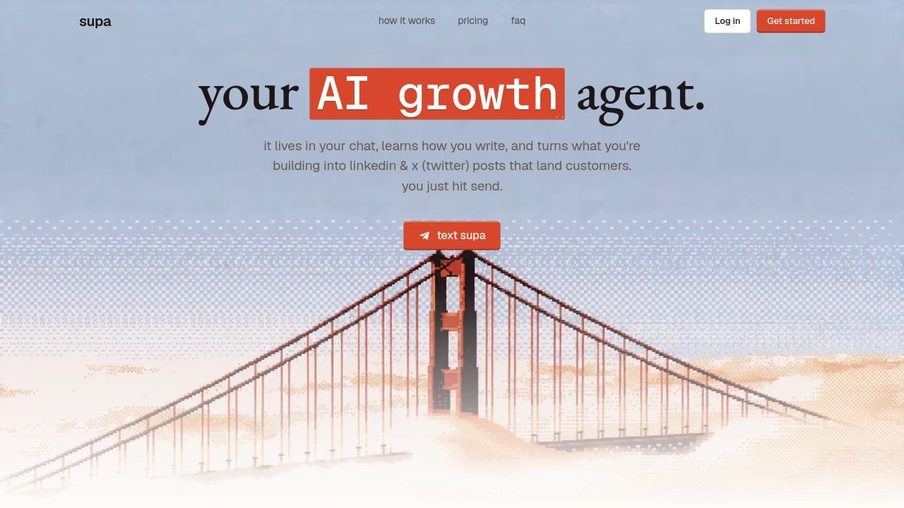 Screenshot of Heysupa.app