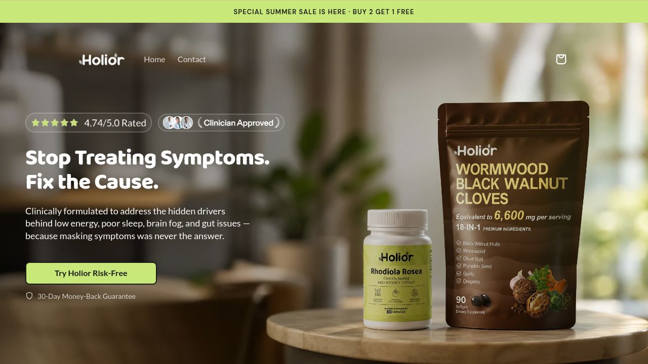 Screenshot of Holior.com