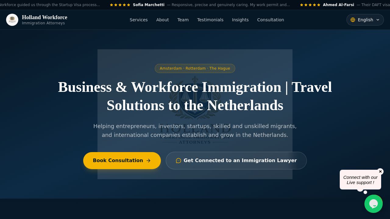 Screenshot of Hollandworkforce.nl