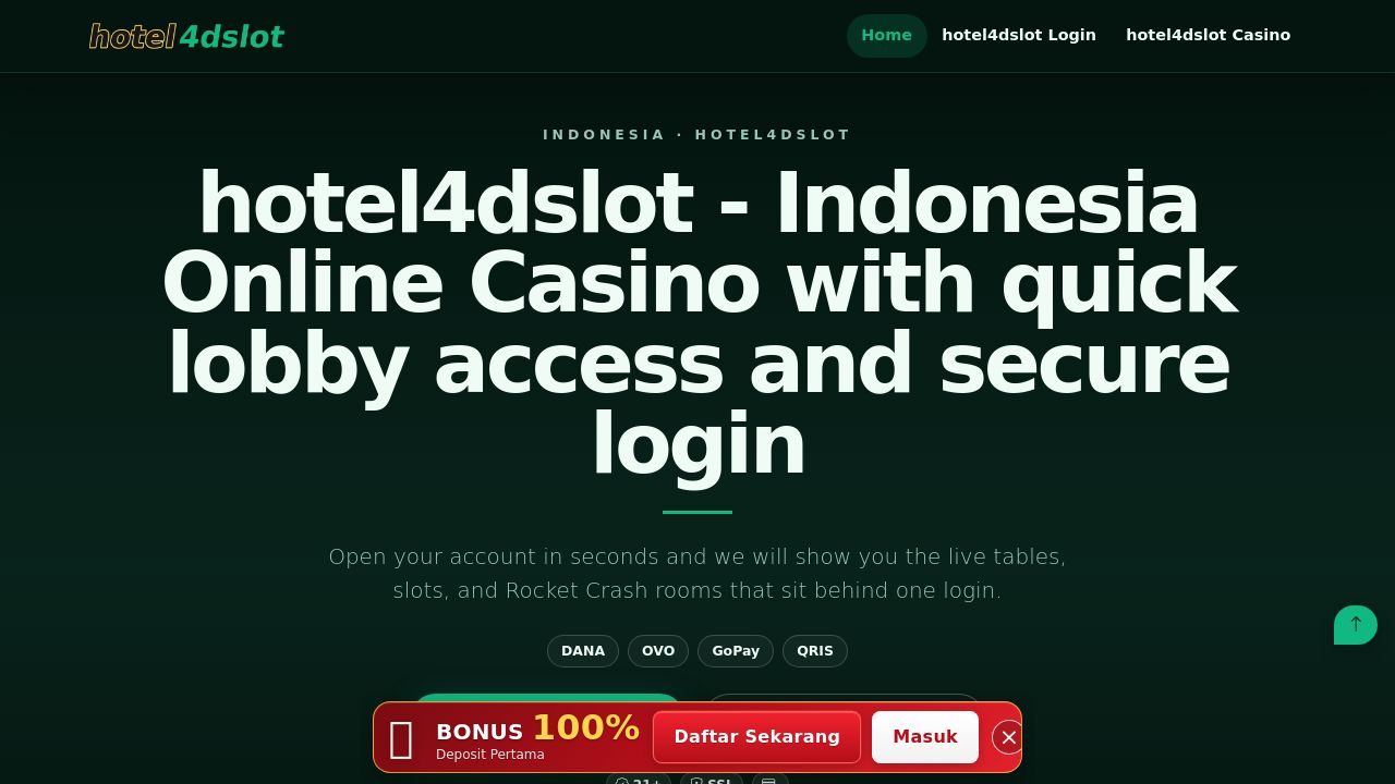 Screenshot of Hotel4dslot.club