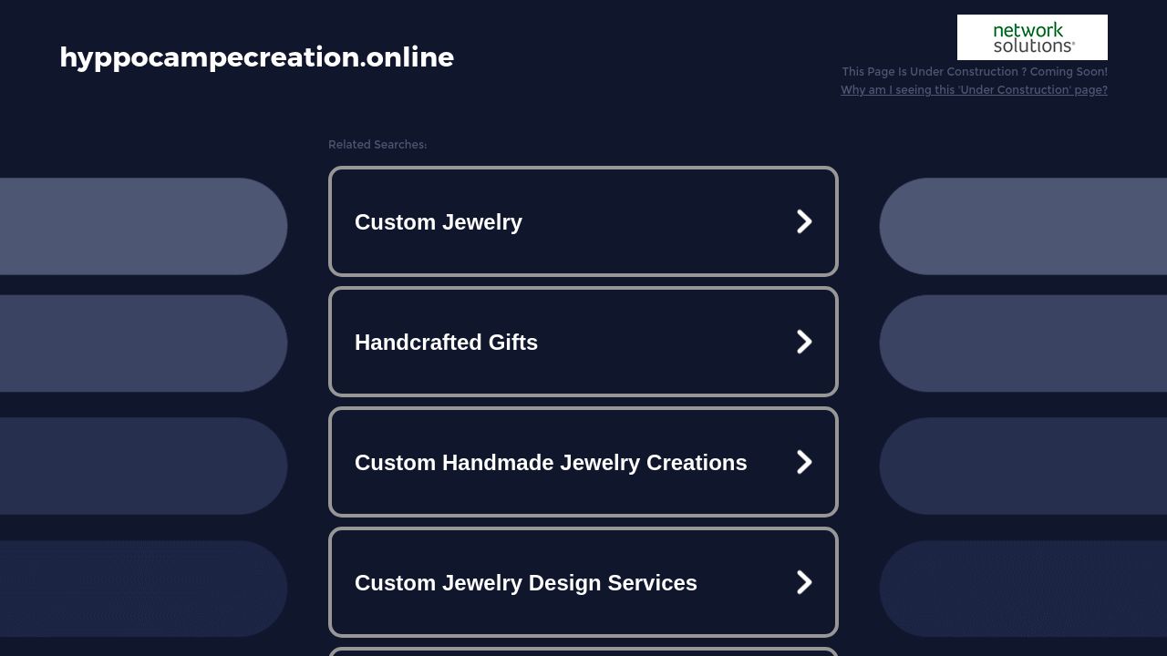 Screenshot of Hyppocampecreation.online