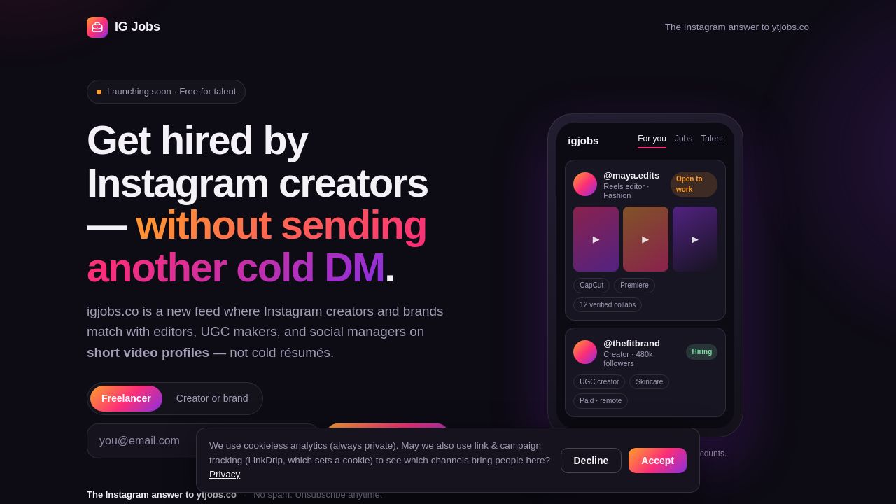 Screenshot of Igjobs.co
