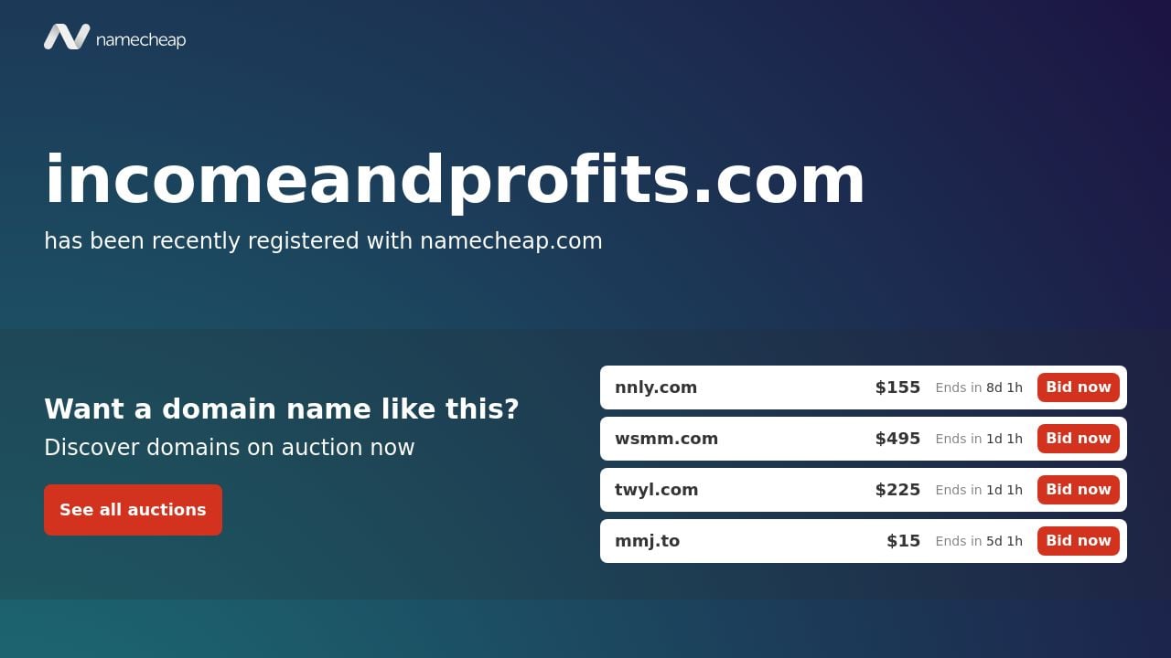 Screenshot of Incomeandprofits.com