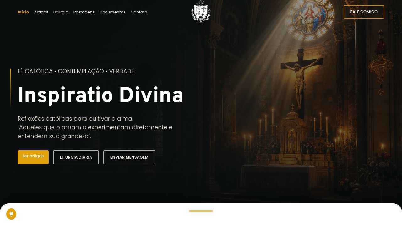 Screenshot of Inspiratiodivina.com.br