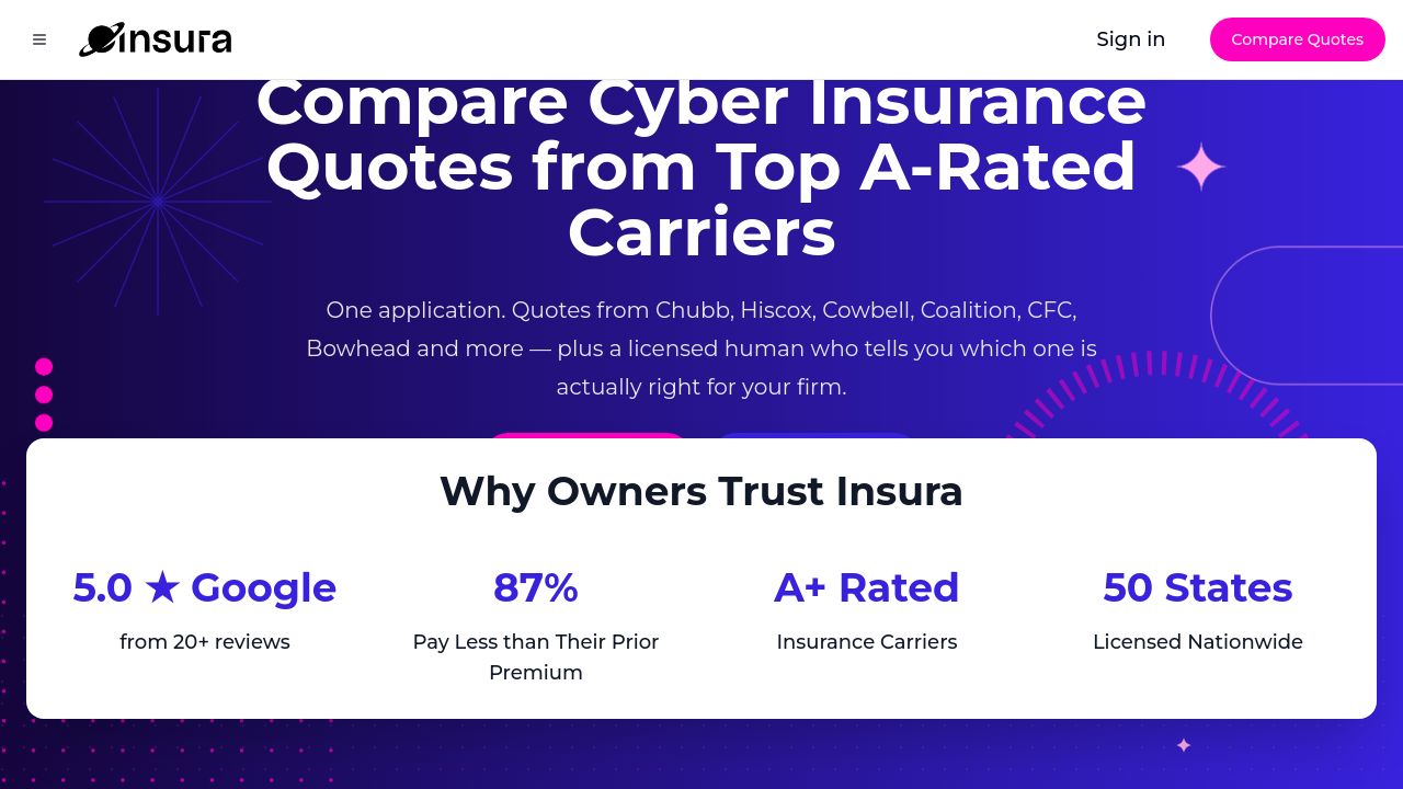 Screenshot of Insura.ai