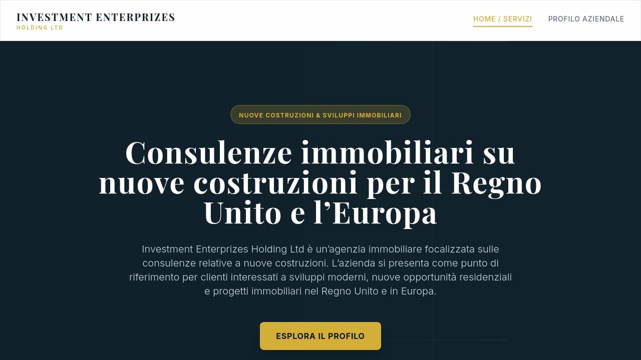 Screenshot of Investmententerprizesholding.com