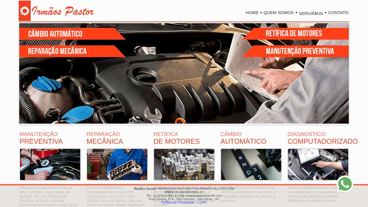 Screenshot of Irmaospastor.com.br