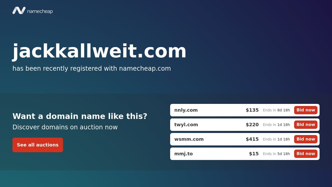 Screenshot of Jackkallweit.com
