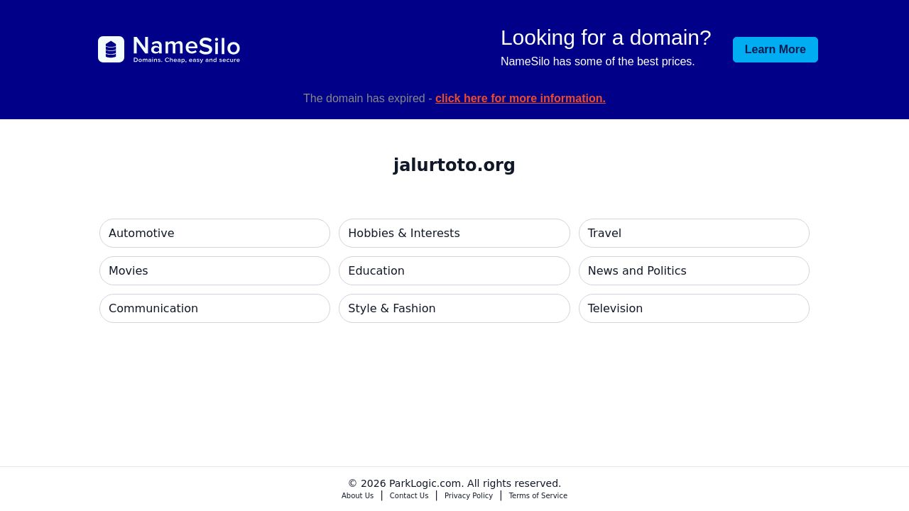 Screenshot of Jalurtoto.org