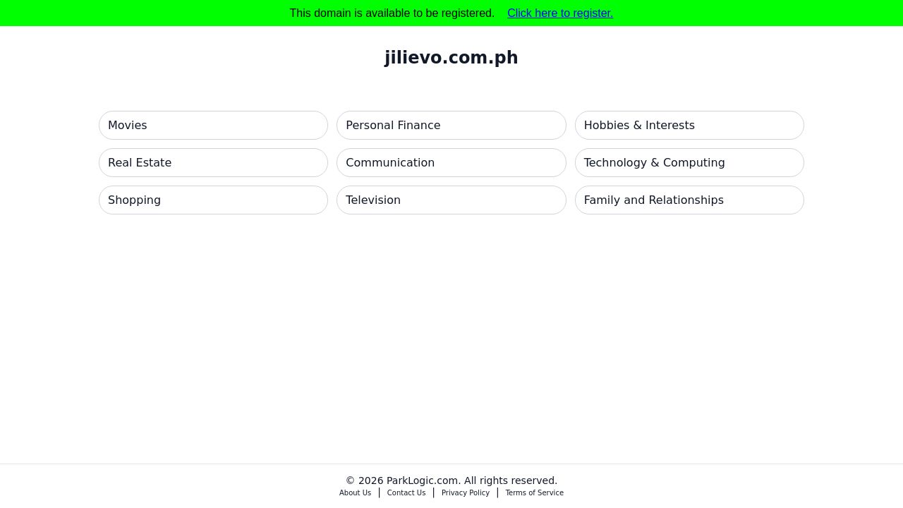 Screenshot of Jilievo.com.ph