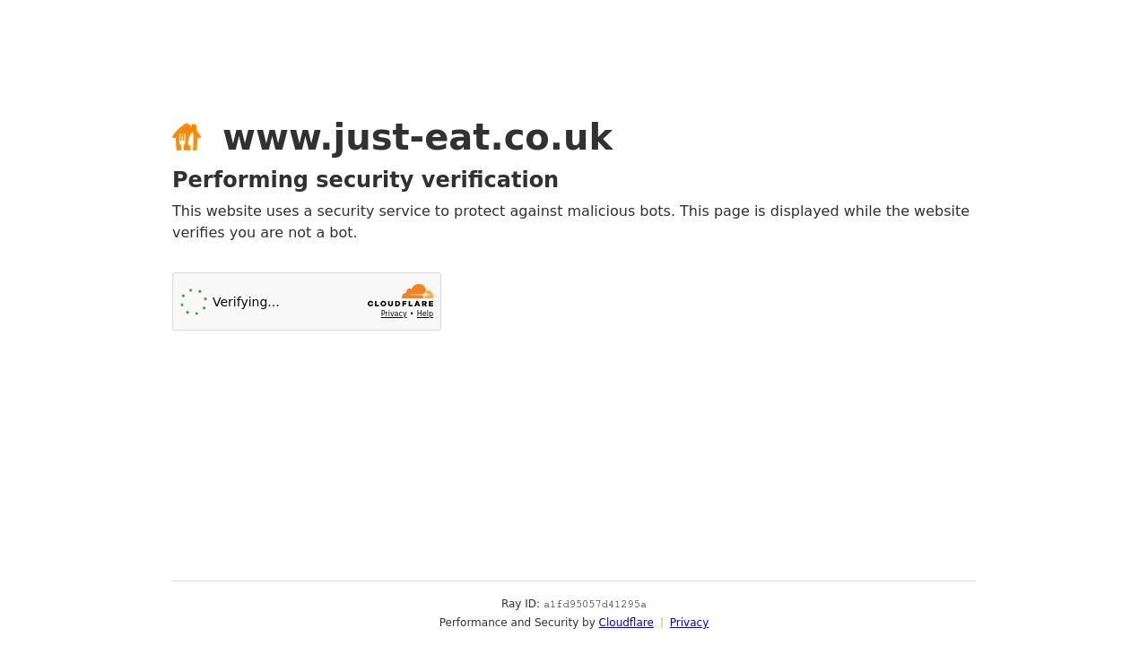 Screenshot of Just-eat.com