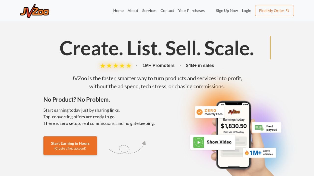 Screenshot of Jvzoo.com