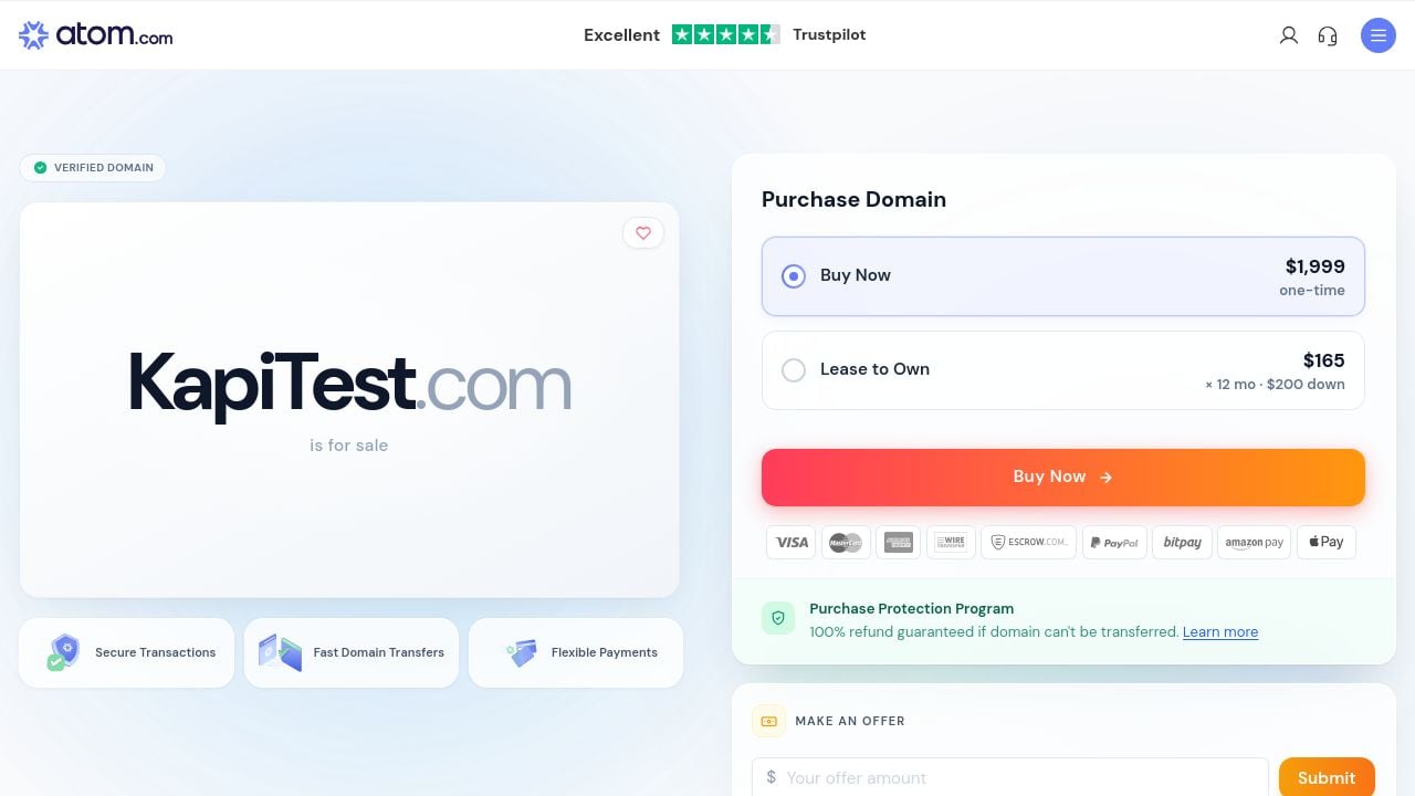 Screenshot of Kapitest.com