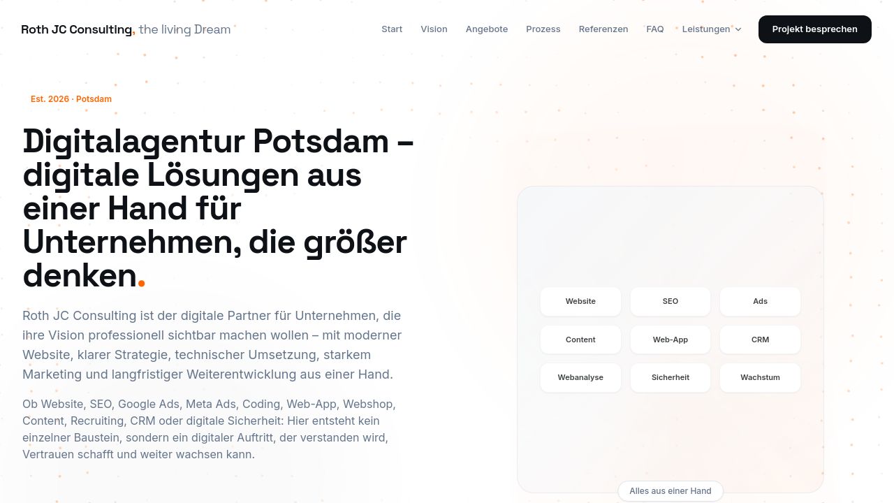 Screenshot of Ki-agentur-potsdam.com