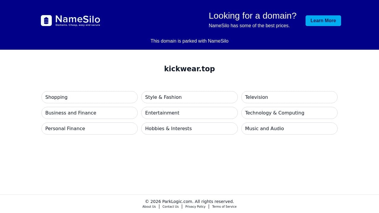 Screenshot of Kickwear.top