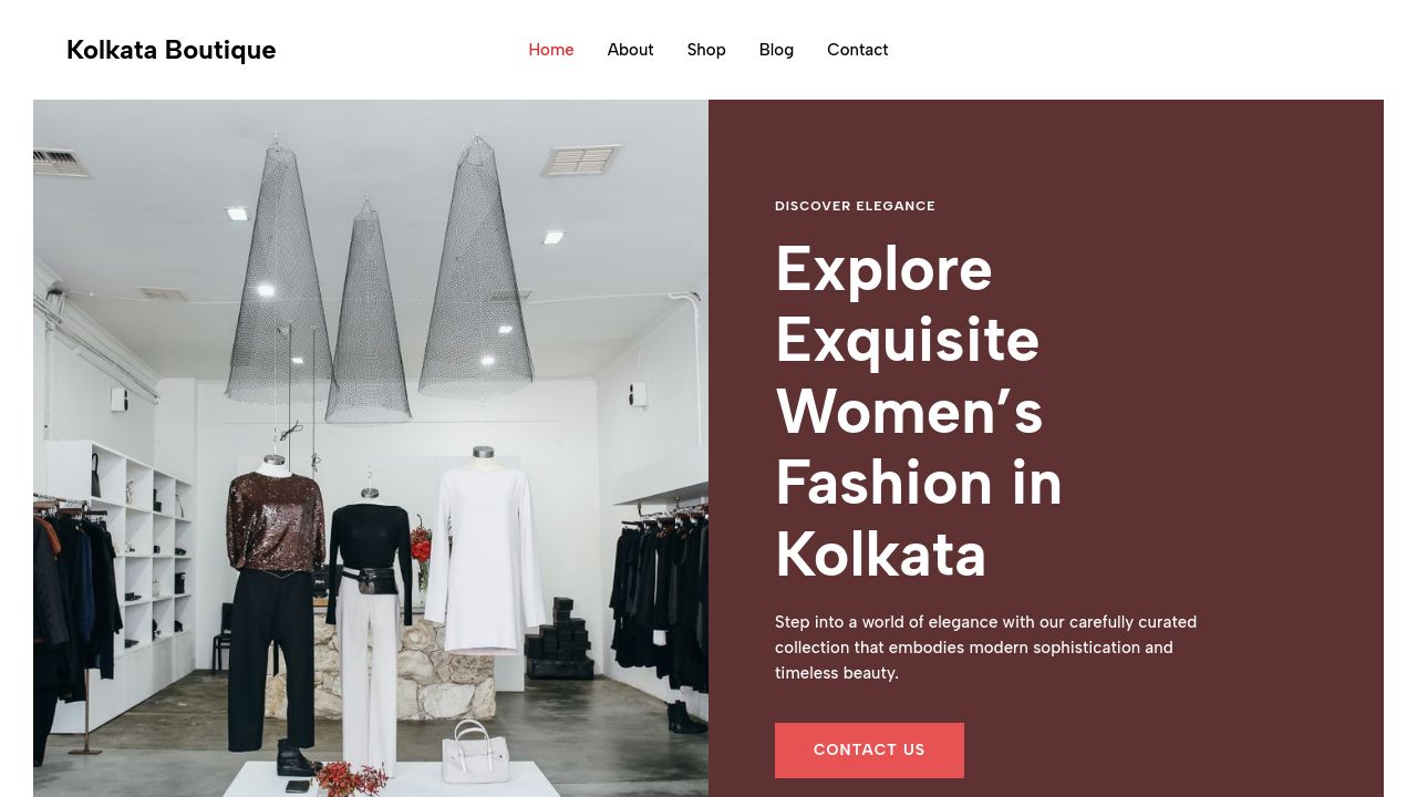 Screenshot of Kolkataboutique.in