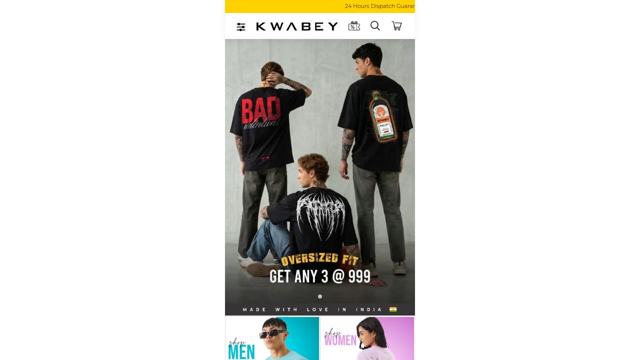 Screenshot of Kwabey.com