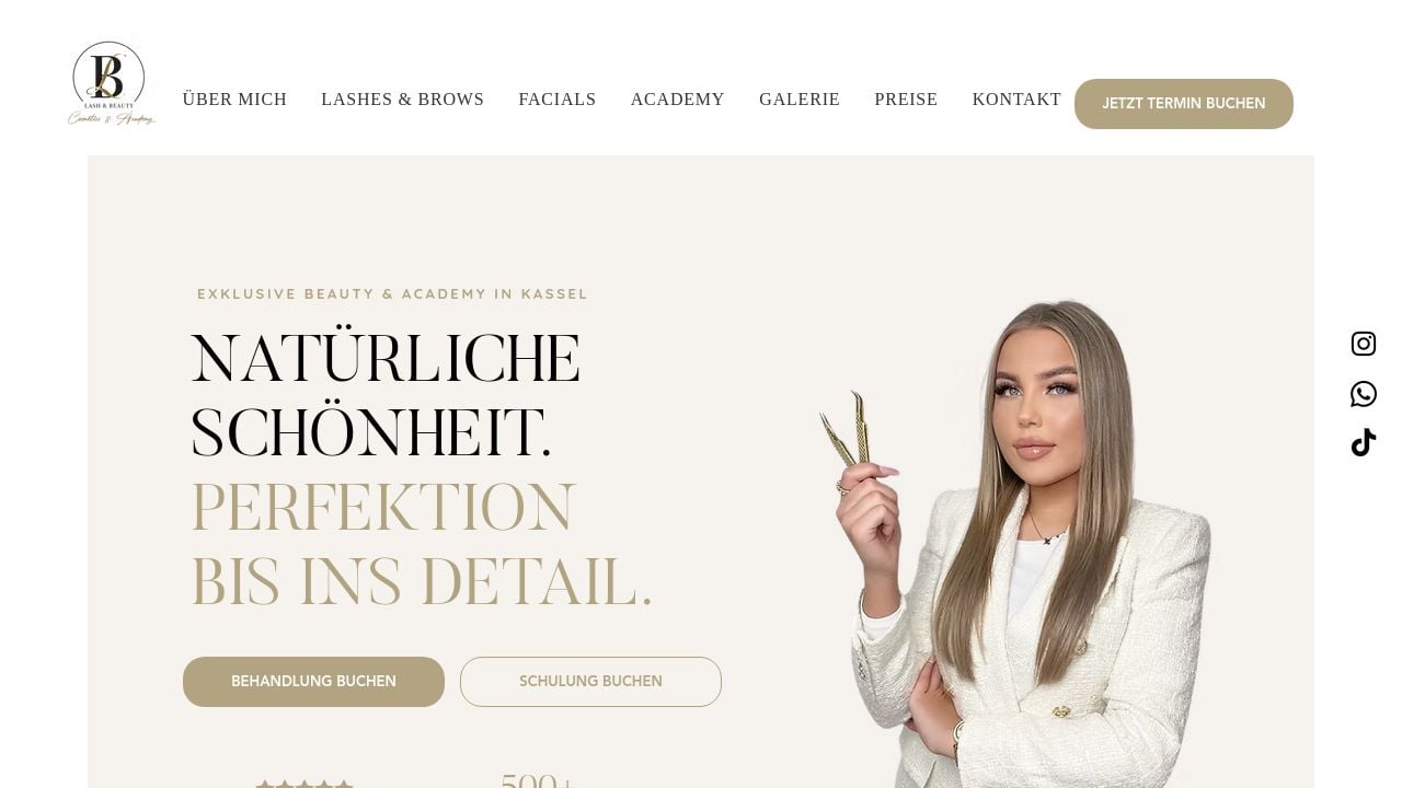 Screenshot of Lashandbeauty-kassel.de