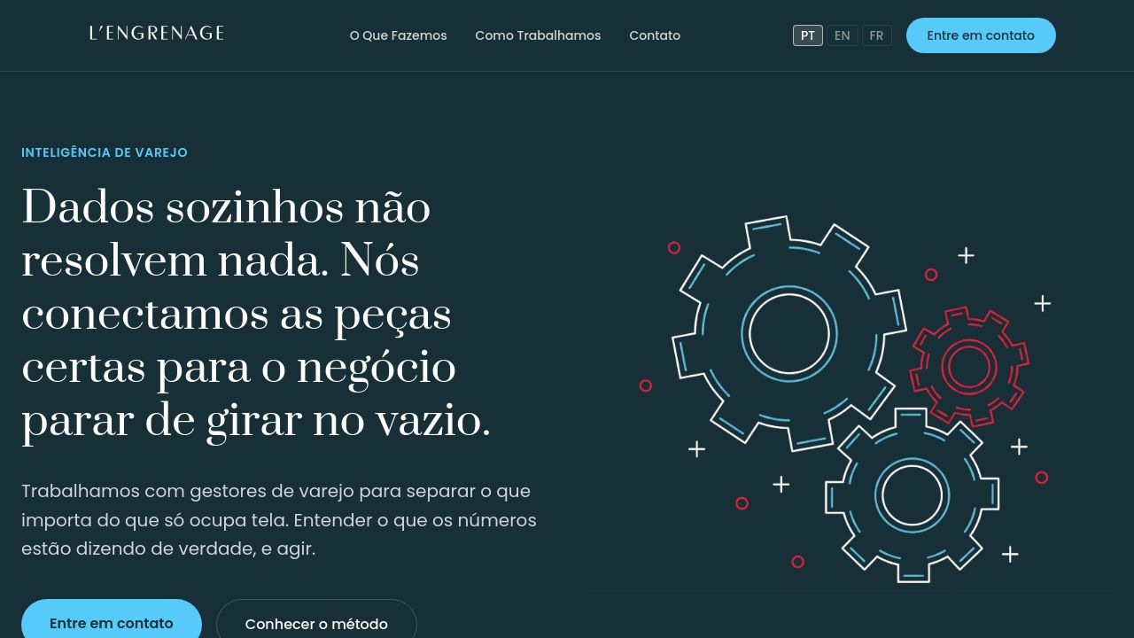 Screenshot of Lengrenage.com.br