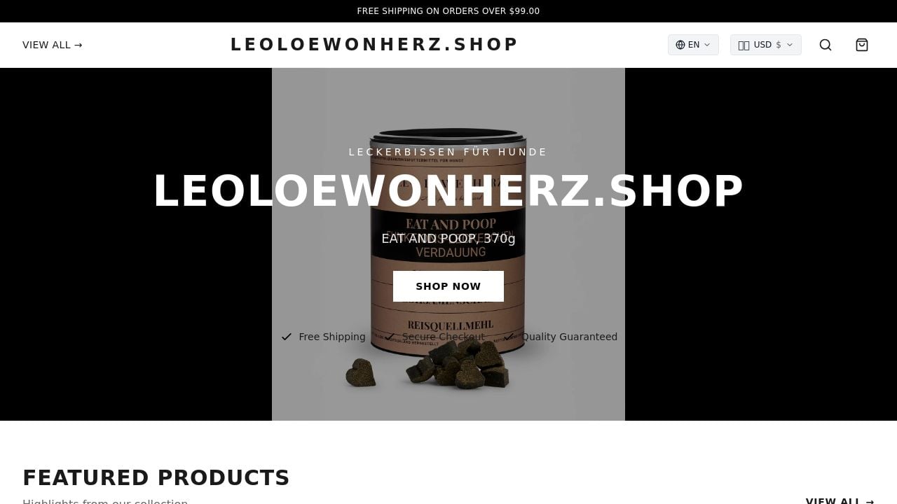 Screenshot of Leoloewonherz.shop