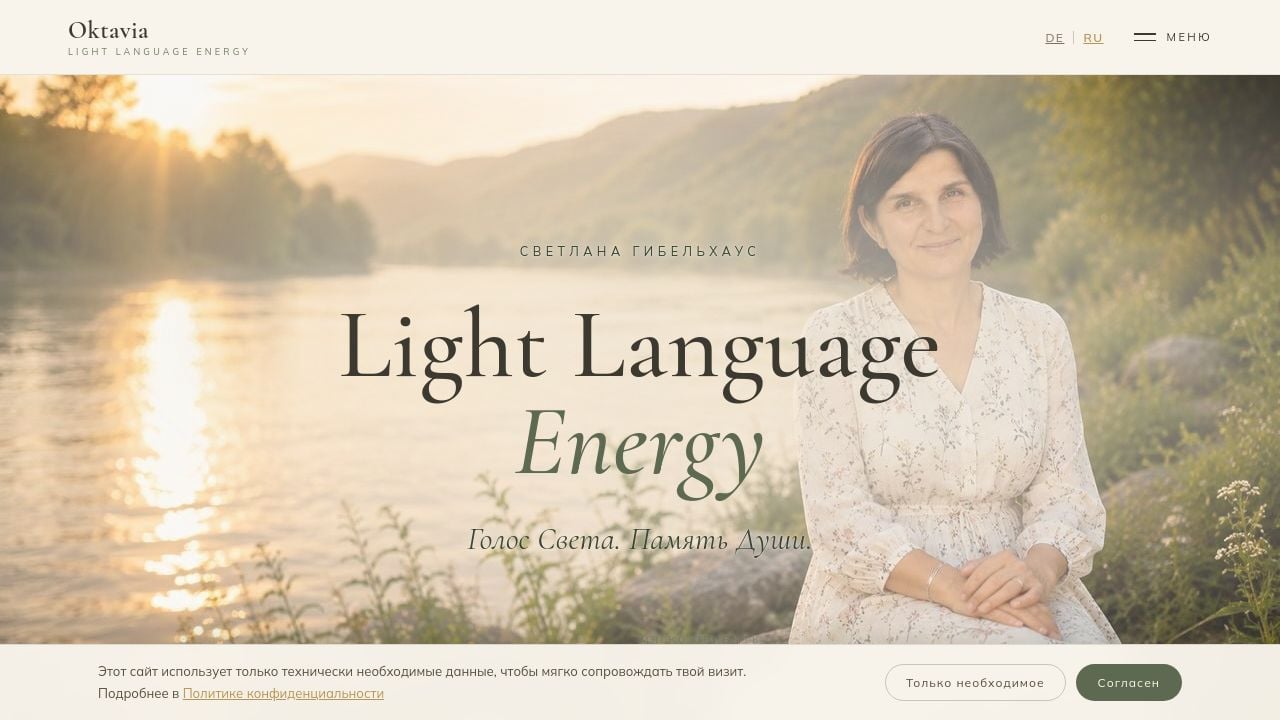 Screenshot of Lightlanguage-energy.com
