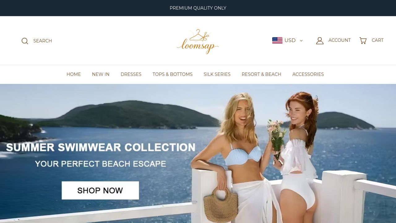 Screenshot of Loomsap.com