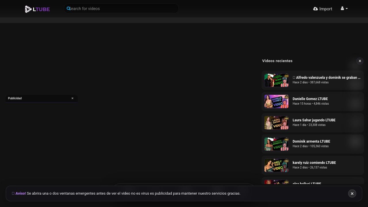 Screenshot of Ltube.us