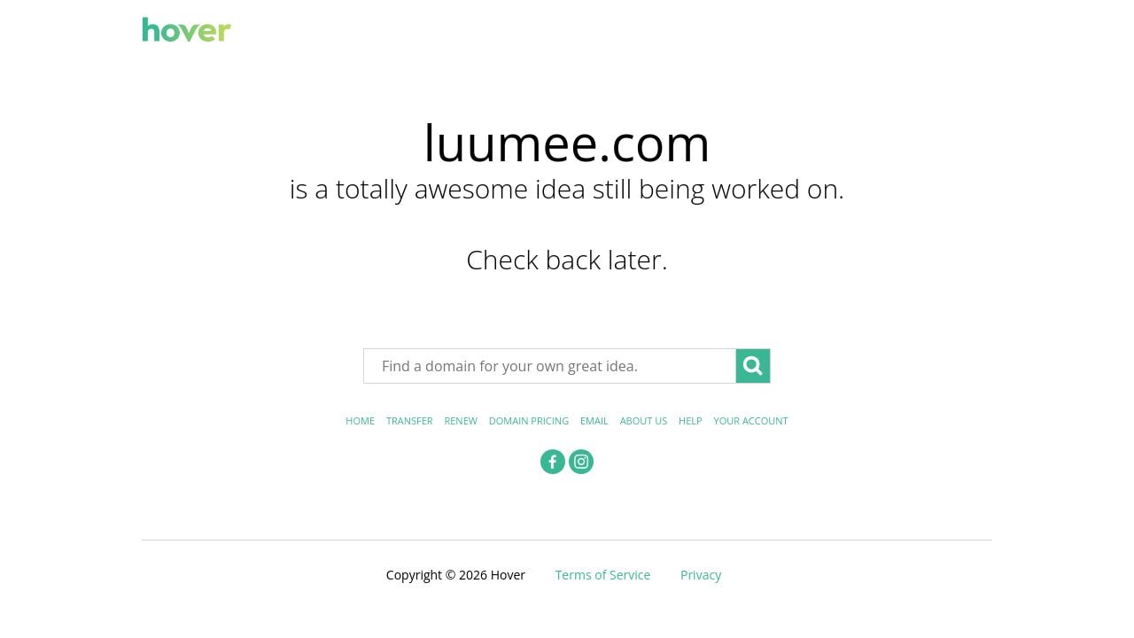 Screenshot of Luumee.com